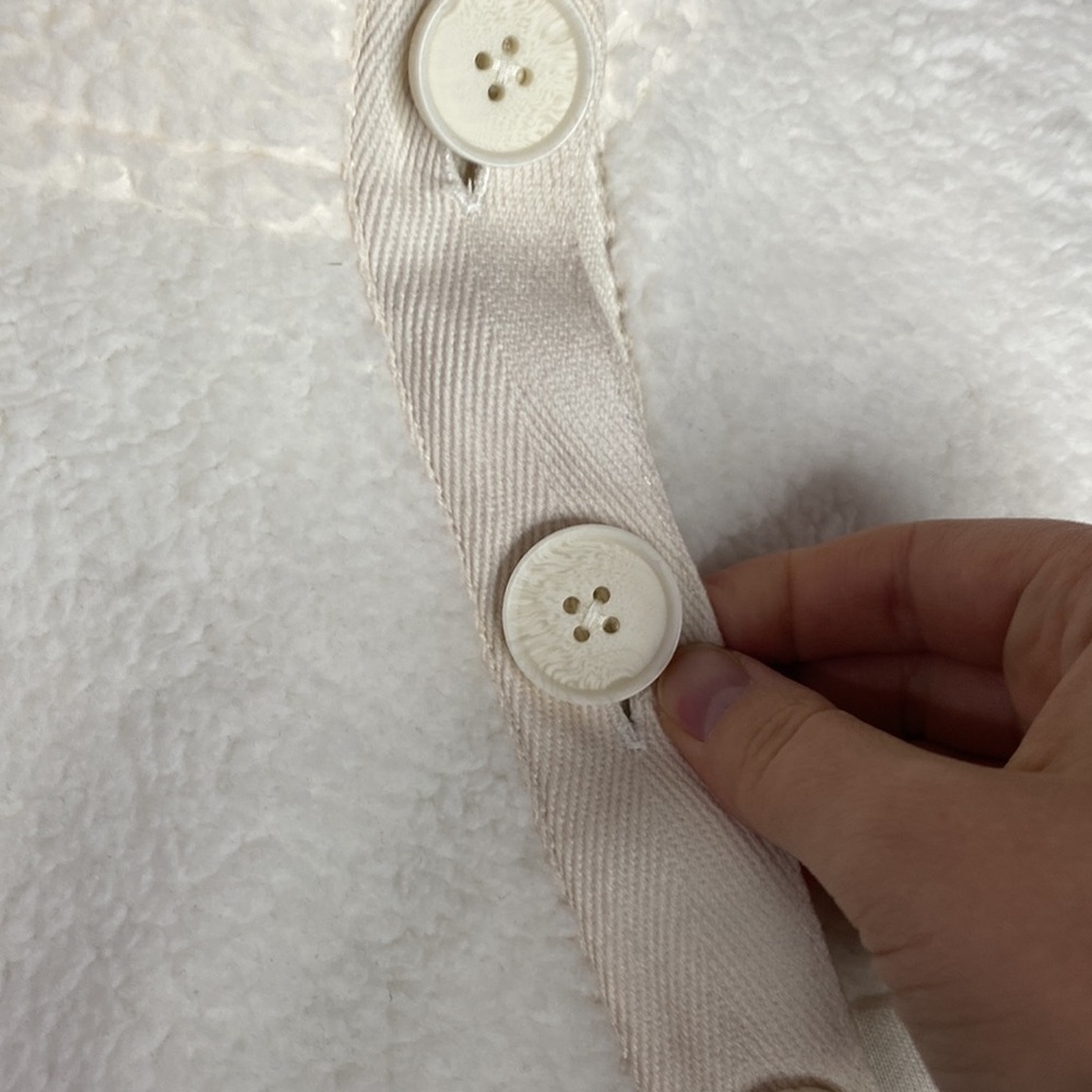 New J Crew Teddy sherpa button-front sweatshirt soft shell fleece jacket sz XXS - Picture 11 of 16